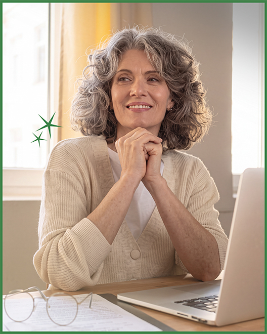 A customer planning for future healthcare expenses with an OakStar Bank Health Savings Accounts.