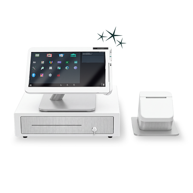 A business point-of-sale system for managing sales and payment transactions.