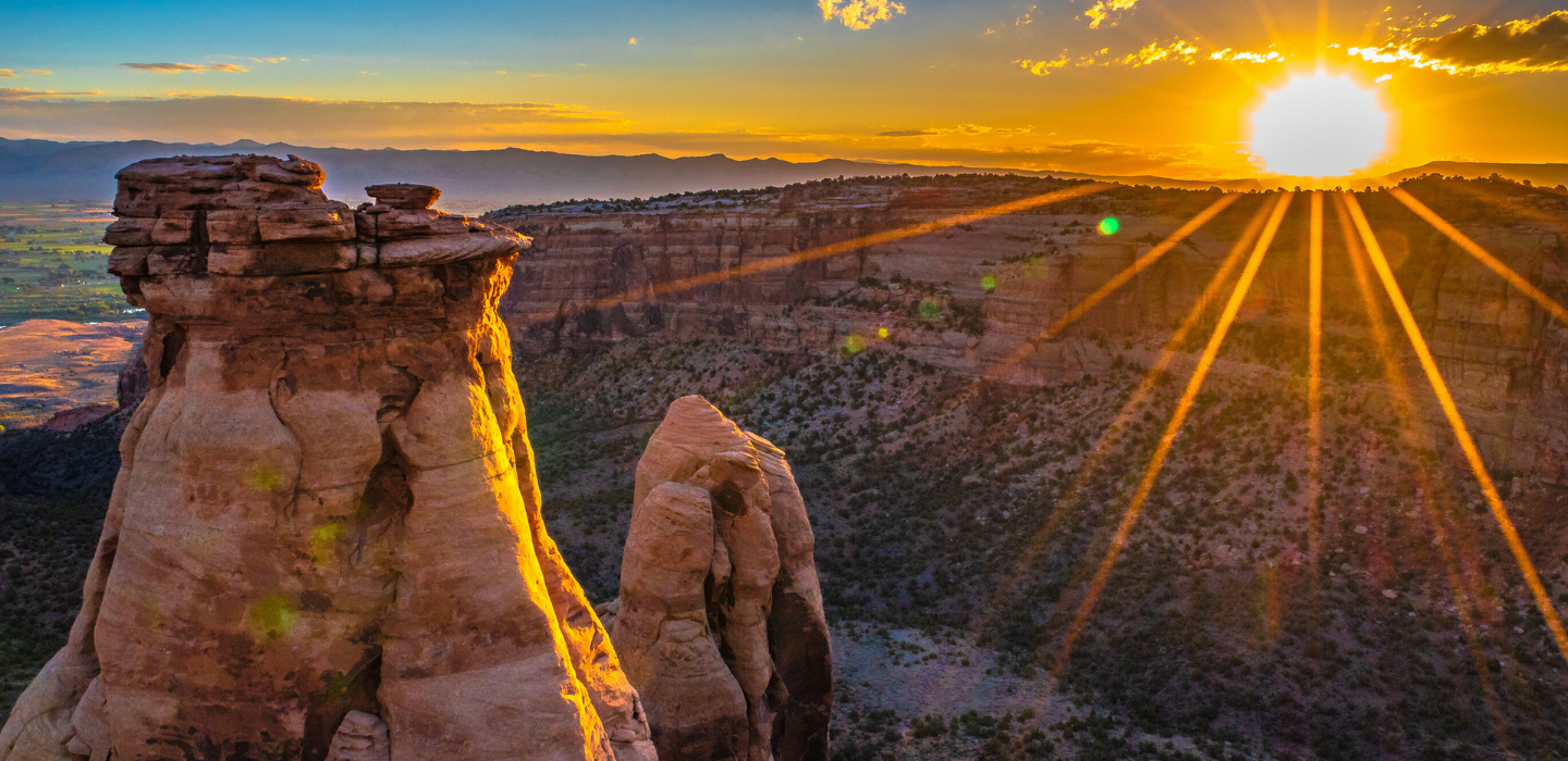 A view from the Coloardos National Monument in Grand Junction, CO.