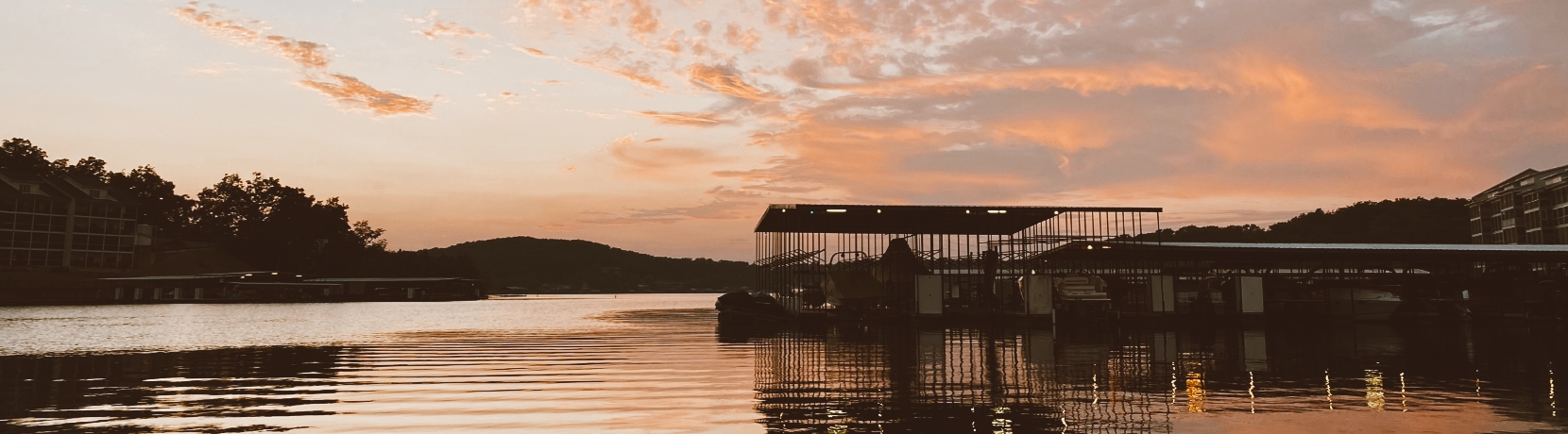 Boat dock on the Lake of the Ozarks