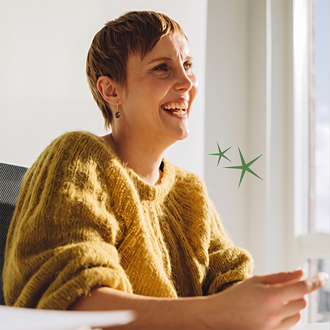 A customer learning about home loan options with OakStar Bank.