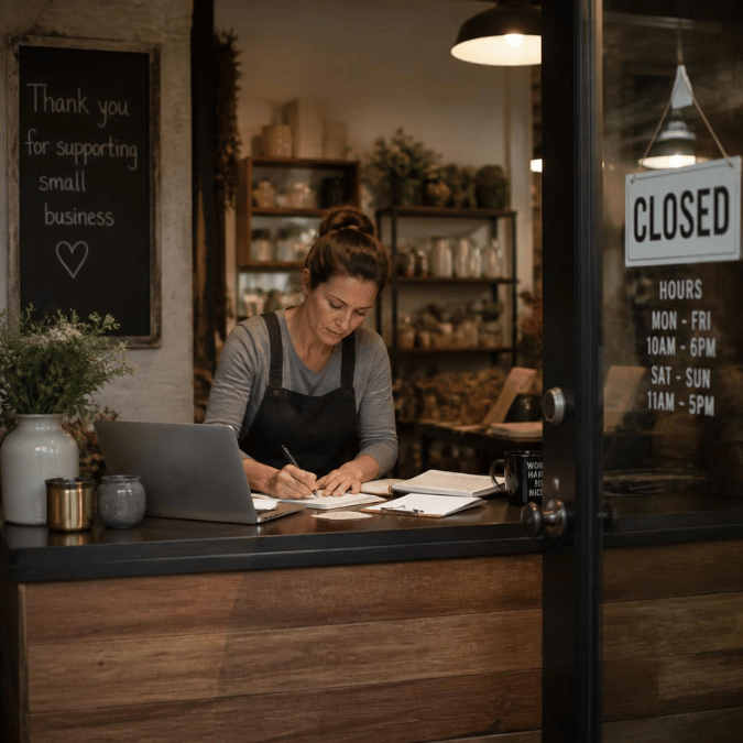 A business owner managing business banking access and account controls.