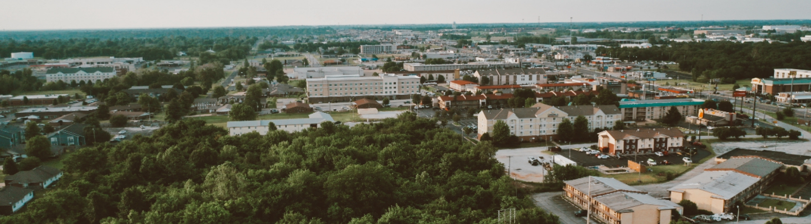 Overlooking the city of Joplin, MO