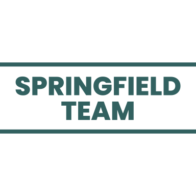 A white background with "Springfield Team" written in green in the middle.