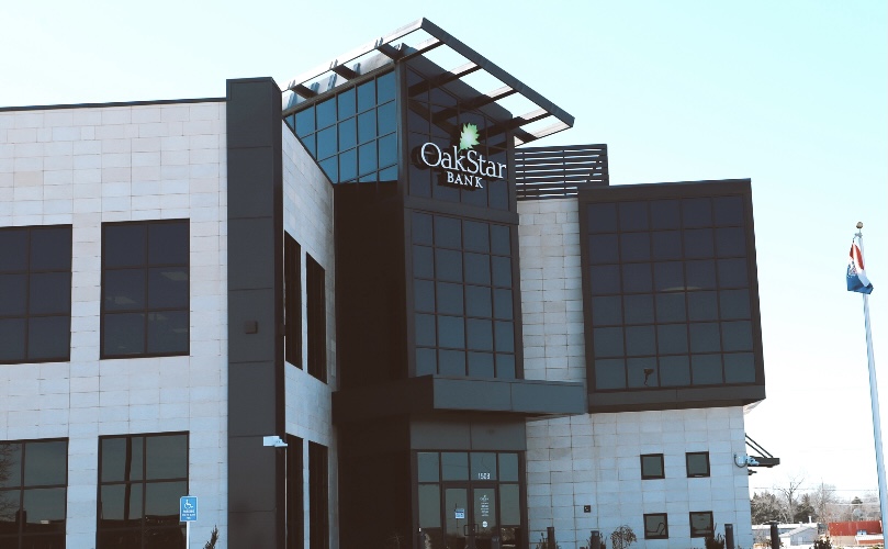 OakStar Bank exterior shot