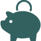 Piggy bank icon