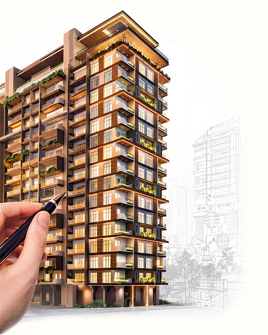 Concept rendering of an affordable housing development supported by LIHTC financing.