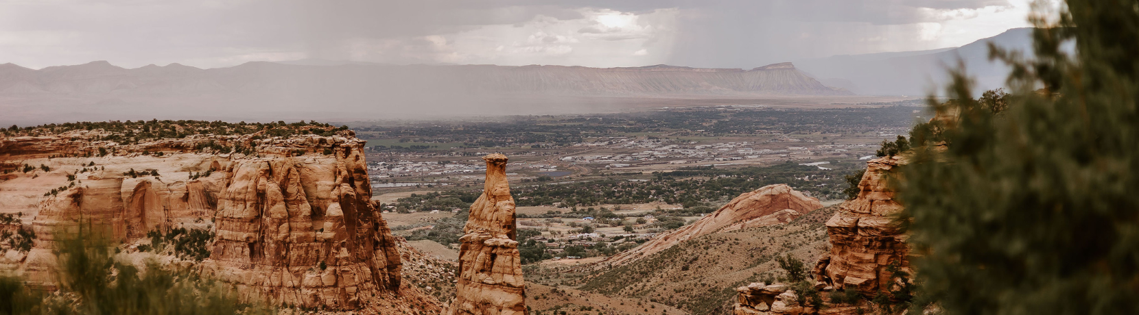 Header image of canyons and trees.
