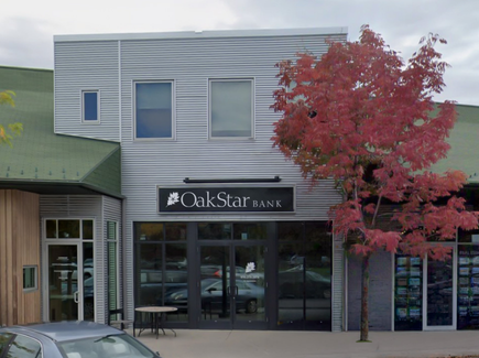 OakStar Bank's Basalt branch at 725 E Valley Road, seen from the parking lot.